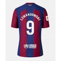 Barcelona Robert Lewandowski #9 Hemmatröja Kvinnor 2023-24 Korta ärmar
